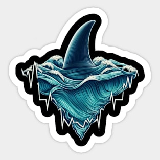 Shark Heartbeat Sticker